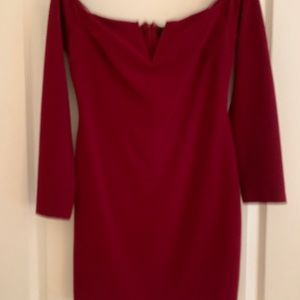 Off the shoulder cocktail dress